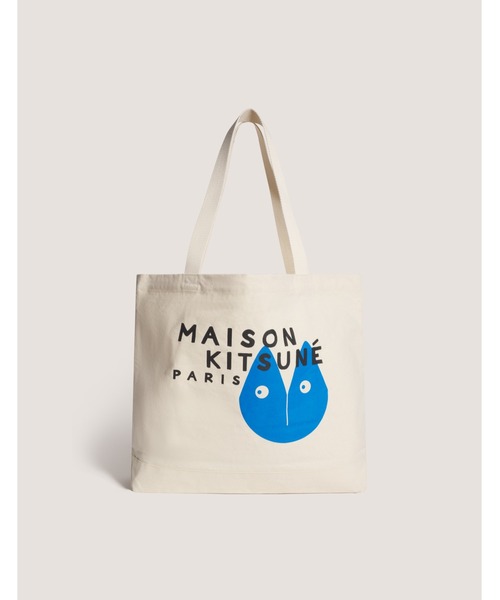 Maison Kitsune(メゾンキツネ)の「FORTUNE FOX TOTE(トートバッグ・メンズ・アイボリー・U)」の2枚目の写真