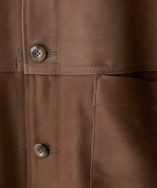 MEN'S BIGI(メンズビギ)の「ゴートスエード リバーシブル カバーオールブルゾン(カバーオール・メンズ・ベージュ・04/03/02)」の19枚目の写真