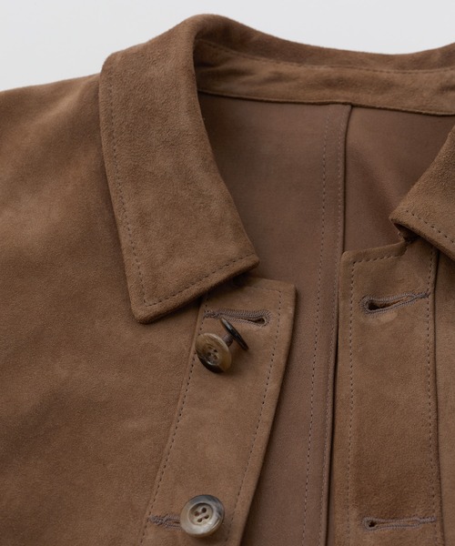 MEN'S BIGI(メンズビギ)の「ゴートスエード リバーシブル カバーオールブルゾン(カバーオール・メンズ・ベージュ・04/03/02)」の13枚目の写真