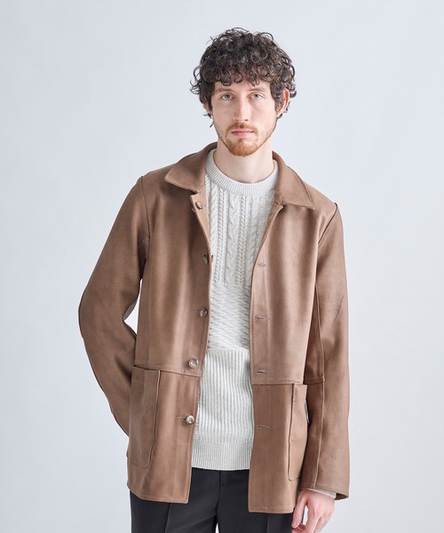 MEN'S BIGI(メンズビギ)の「ゴートスエード リバーシブル カバーオールブルゾン(カバーオール・メンズ・ベージュ・04/03/02)」の7枚目の写真