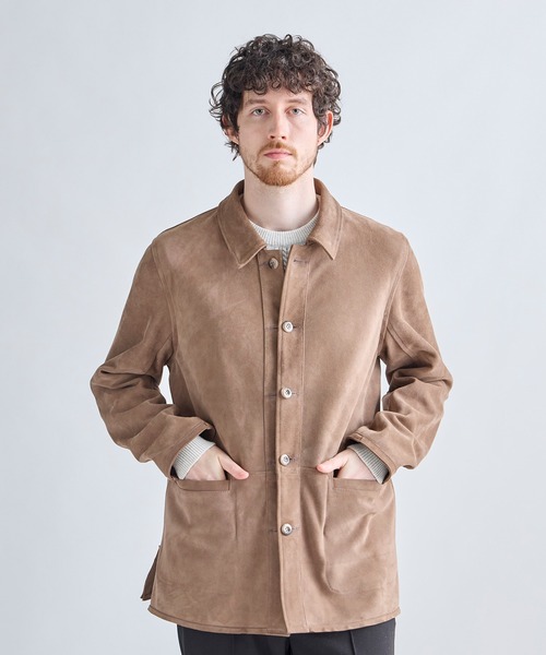 MEN'S BIGI(メンズビギ)の「ゴートスエード リバーシブル カバーオールブルゾン(カバーオール・メンズ・ベージュ・04/03/02)」の22枚目の写真