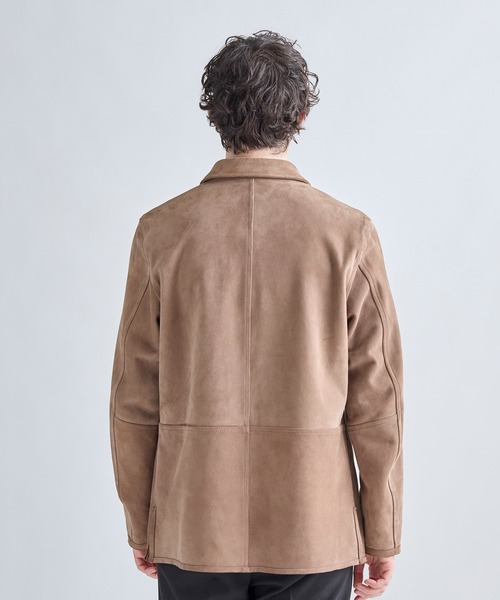 MEN'S BIGI(メンズビギ)の「ゴートスエード リバーシブル カバーオールブルゾン(カバーオール・メンズ・ベージュ・04/03/02)」の3枚目の写真