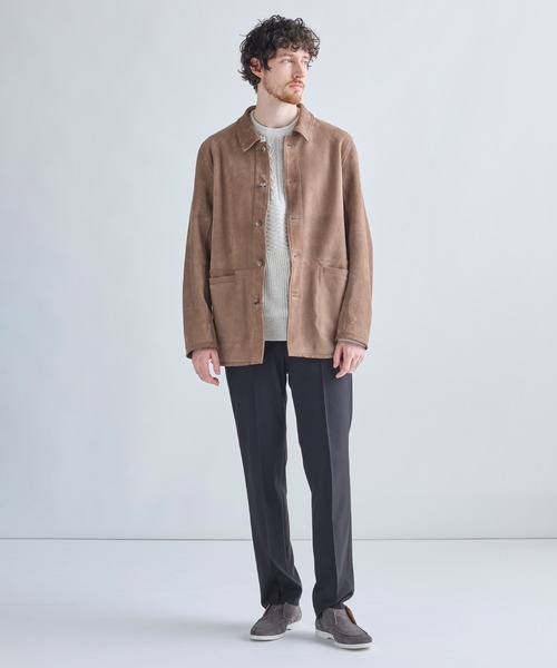 MEN'S BIGI(メンズビギ)の「ゴートスエード リバーシブル カバーオールブルゾン(カバーオール・メンズ・ベージュ・04/03/02)」の6枚目の写真