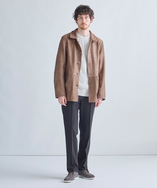 MEN'S BIGI(メンズビギ)の「ゴートスエード リバーシブル カバーオールブルゾン(カバーオール・メンズ・ベージュ・04/03/02)」の9枚目の写真