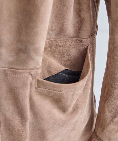 MEN'S BIGI(メンズビギ)の「ゴートスエード リバーシブル カバーオールブルゾン(カバーオール・メンズ・ベージュ・04/03/02)」の5枚目の写真