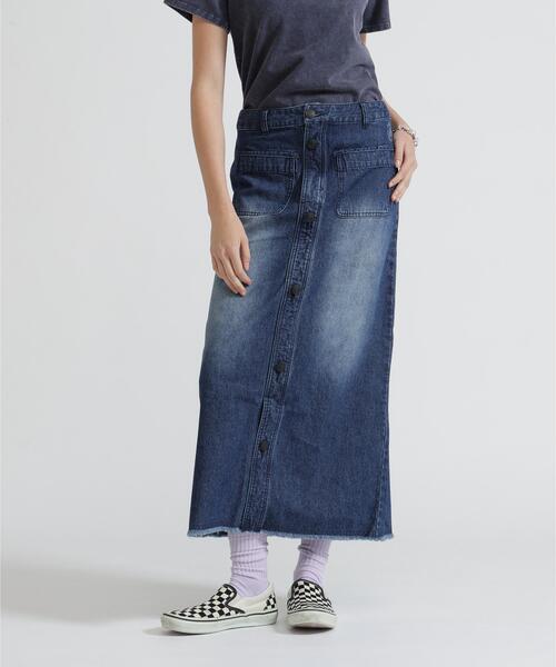 AVIREX(アヴィレックス)の「《NAVAL COLLECTION》SAILOR DENIM LONG SKIRT(デニムスカート・レディース・その他35/その他4・S/M)」の1枚目の写真