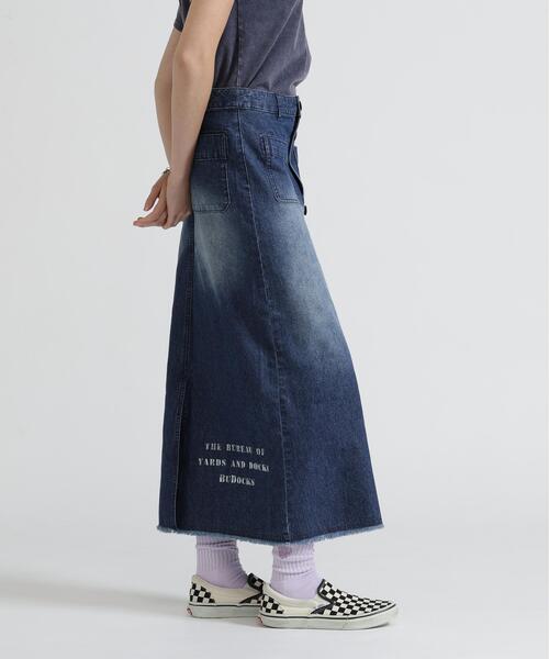 AVIREX(アヴィレックス)の「《NAVAL COLLECTION》SAILOR DENIM LONG SKIRT(デニムスカート・レディース・その他35/その他4・S/M)」の3枚目の写真
