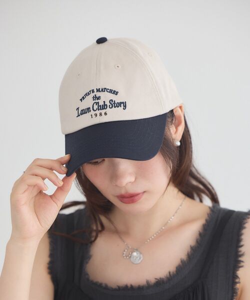 earth music&ecology(アースミュージックアンドエコロジー)の「ロゴアソートバイカラーキャップ(ニットキャップ/ビーニー・レディース・ネイビー/ブラウン/グリーン・FREE)」の5枚目の写真
