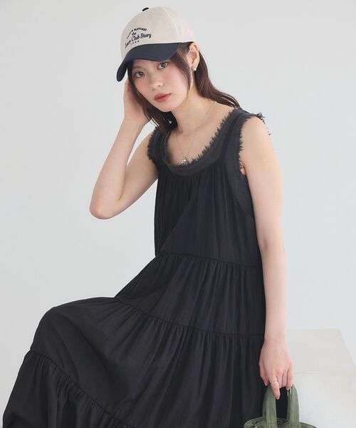 earth music&ecology(アースミュージックアンドエコロジー)の「ロゴアソートバイカラーキャップ(ニットキャップ/ビーニー・レディース・ネイビー/ブラウン/グリーン・FREE)」の6枚目の写真