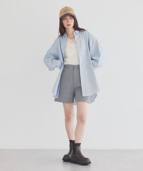 earth music&ecology(アースミュージックアンドエコロジー)の「ロゴアソートバイカラーキャップ(ニットキャップ/ビーニー・レディース・ネイビー/ブラウン/グリーン・FREE)」の10枚目の写真