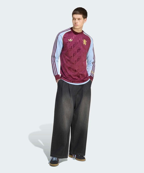 adidas(アディダス)の「アストン・ヴィラFC オリジナルス ジャージ / ロンT / アディダス adidas(Tシャツ/カットソー・メンズ・レッド・SMALL/MEDIUM/LARGE/XXX-LARGE/XX-LARGE/X-LARGE)」の5枚目の写真