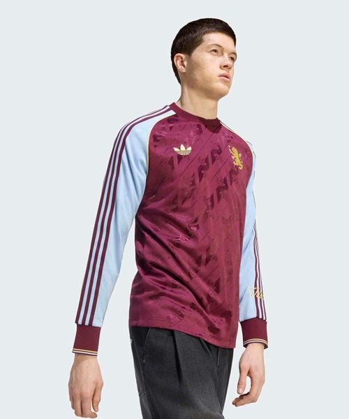 adidas(アディダス)の「アストン・ヴィラFC オリジナルス ジャージ / ロンT / アディダス adidas(Tシャツ/カットソー・メンズ・レッド・SMALL/MEDIUM/LARGE/XXX-LARGE/XX-LARGE/X-LARGE)」の3枚目の写真
