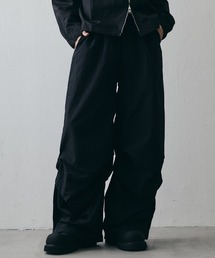 Curved Seam Wide Nylon Pants / カーブシームワイドナイロンパンツ