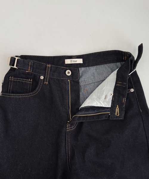 CANAL JEAN(キャナルジーン)の「El mar サイドベルトワイドデニムパンツ 612(デニムパンツ・レディース・ノンウォッシュ・MEDIUM/SMALL)」の6枚目の写真