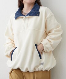 フリース配色アノラック