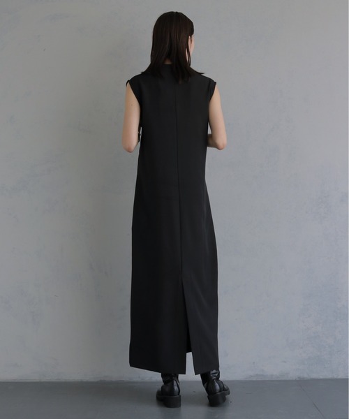 &g'aime(アンジェム)の「【&g'aime 】ウエスト巻き風ワンピース Waist-Wrap Dress(ワンピース・レディース・ブラウン/ブラック・FREE)」の6枚目の写真