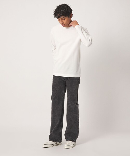 A DAY IN THE LIFE UNITED ARROWS(アデイインザライフユナイテッドアローズ)の「シャイニー ニットライク リラックスカットソー<A DAY IN THE LIFE>(Tシャツ/カットソー・メンズ・ネイビー/オフホワイト/ベージュ・S/L/M)」の5枚目の写真