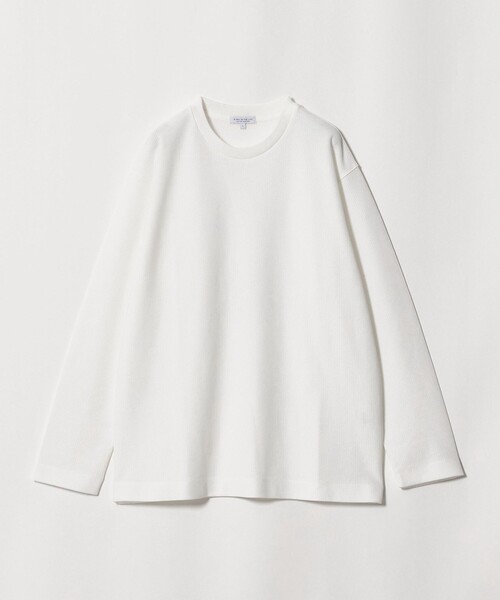 A DAY IN THE LIFE UNITED ARROWS(アデイインザライフユナイテッドアローズ)の「シャイニー ニットライク リラックスカットソー<A DAY IN THE LIFE>(Tシャツ/カットソー・メンズ・ネイビー/オフホワイト/ベージュ・S/L/M)」の14枚目の写真
