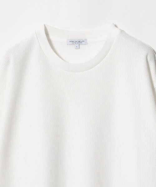 A DAY IN THE LIFE UNITED ARROWS(アデイインザライフユナイテッドアローズ)の「シャイニー ニットライク リラックスカットソー<A DAY IN THE LIFE>(Tシャツ/カットソー・メンズ・ネイビー/オフホワイト/ベージュ・S/L/M)」の15枚目の写真