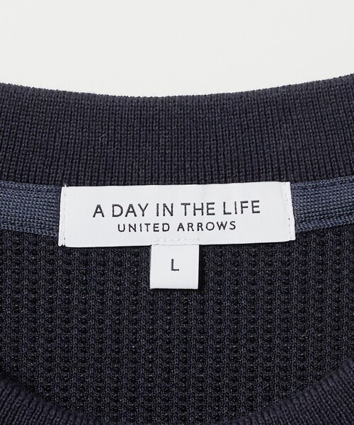 A DAY IN THE LIFE UNITED ARROWS(アデイインザライフユナイテッドアローズ)の「シャイニー ニットライク リラックスカットソー<A DAY IN THE LIFE>(Tシャツ/カットソー・メンズ・ネイビー/オフホワイト/ベージュ・S/L/M)」の19枚目の写真