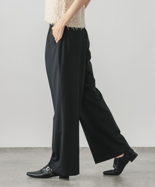 GLOBAL WORK(グローバルワーク)の「ウツクシルエットワイドパンツ/816348(その他パンツ・レディース・ネイビー/ブラック/ブラウン・LARGE/SMALL/MEDIUM)」の7枚目の写真