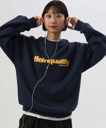 FFEIN（フェイン）の「【FFEIN(フェイン)】ヘビーウエイトぼかしプリントロゴスウェット   スウェット クルーネック ロゴ刺繍 裏起毛 ユニセックス（スウェット）」