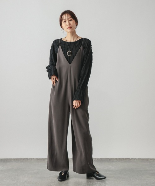 GLOBAL WORK(グローバルワーク)の「Beauteeジャガードフレア/1046117(Tシャツ/カットソー・レディース・アイボリー/ブラック・LARGE/MEDIUM)」の3枚目の写真