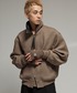 SINSS（シンス）の「Leather collar wool blend melton blouson / レザーカラーウールブレンドメルトンブルゾン（ブルゾン・LARGE）」