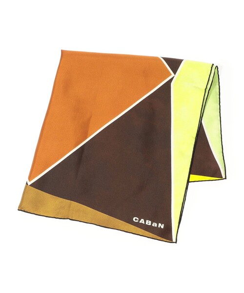 caban(キャバン)の「Giometric シルクプリントスカーフ(マフラー・レディース・ピンク系その他/ブラウン系その他/グレー系その他/ブルー系その他2・FREE)」の3枚目の写真