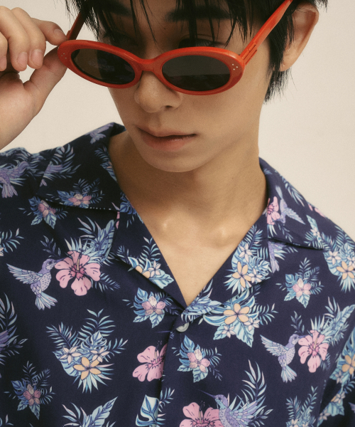 VILLA RAY（ヴィラ・レイ）の「ボタニカルバード メンズ ビスコースシャツ（シャツ/ブラウス・メンズ・その他・LARGE/MEDIUM/X-LARGE）」の5枚目の写真