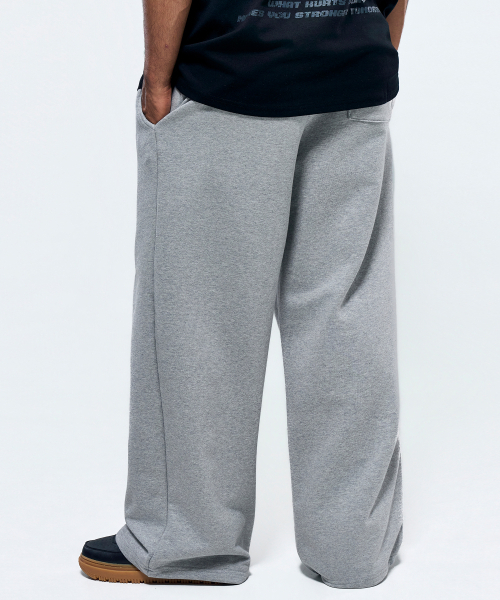 PHYSICAL GARMENTS（フィジカルガーメンツ）の「P2657 ゴシック レタリング ワイドパンツ [2COLOR]（スウェットパンツ・メンズ・ブラック/グレー・SMALL/MEDIUM/LARGE/X-LARGE）」の13枚目の写真