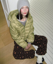 LIGHT HOODED DOWN JACKET MUSTARD