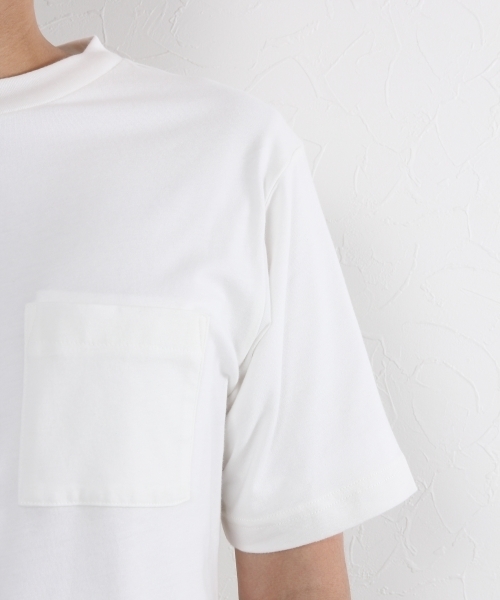 GLOBAL WORK（グローバルワーク）の「コットンシルクポケットＴＥＥ/720795（Tシャツ/カットソー・メンズ・ネイビー/ホワイト/ライトピンク・LARGE/MEDIUM/X-LARGE/SMALL）」の7枚目の写真
