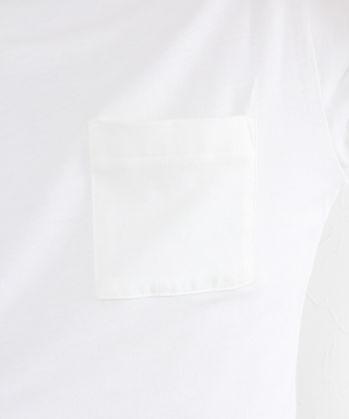 GLOBAL WORK（グローバルワーク）の「コットンシルクポケットＴＥＥ/720795（Tシャツ/カットソー・メンズ・ネイビー/ホワイト/ライトピンク・LARGE/MEDIUM/X-LARGE/SMALL）」の8枚目の写真