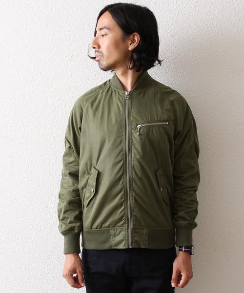 coen（コーエン）の「ポリツイル起毛MA-1（MA-1・メンズ・ベージュ/オリーブ・MEDIUM/SMALL/X-LARGE/LARGE）」の6枚目の写真