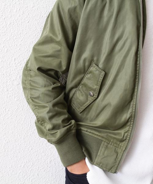 coen（コーエン）の「ポリツイル起毛MA-1（MA-1・メンズ・ベージュ/オリーブ・MEDIUM/SMALL/X-LARGE/LARGE）」の20枚目の写真