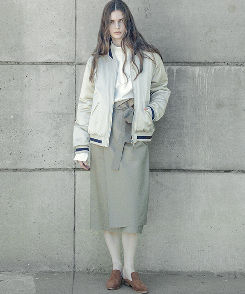 ASTRAET(アストラット)の「ASTRAET(アストラット)ラップ ベルト スカート(スカート・レディース・ベージュ/オリーブ・0/2/1)」の11枚目の写真