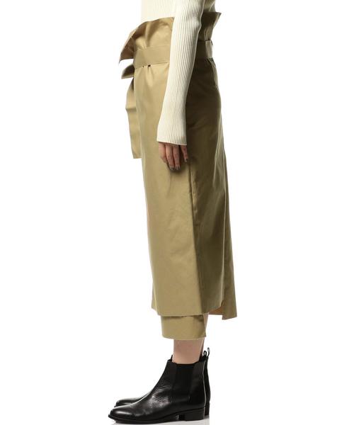 ASTRAET(アストラット)の「ASTRAET(アストラット)ラップ ベルト スカート(スカート・レディース・ベージュ/オリーブ・0/2/1)」の4枚目の写真
