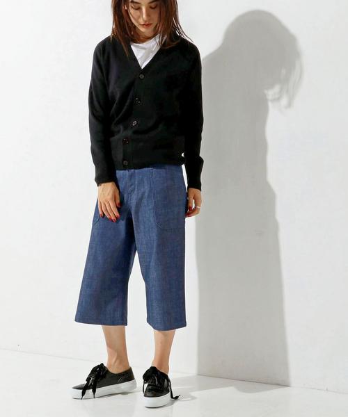 HYKE デニムクロップドトップス 黒 HYKE DENIM STRAPLESS TOP