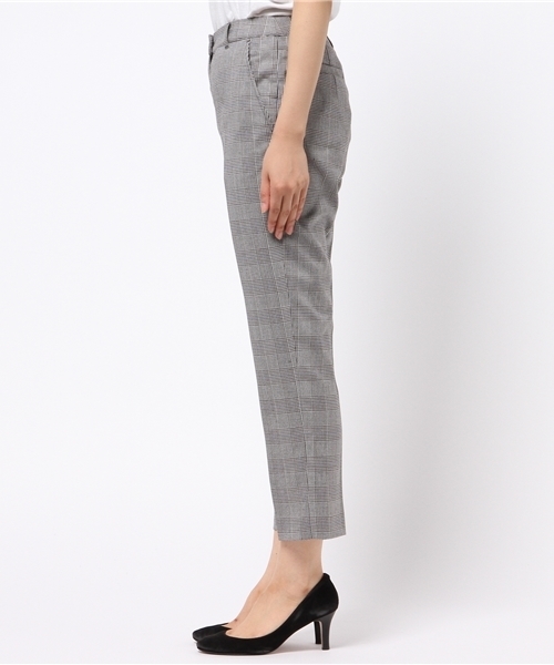 NATURAL BEAUTY BASIC（ナチュラルビューティーベーシック）の「グレンチェックセンタープレスパンツ（その他パンツ・レディース・グレー系その他/オフホワイト・SMALL/X-SMALL/LARGE/MEDIUM）」の6枚目の写真