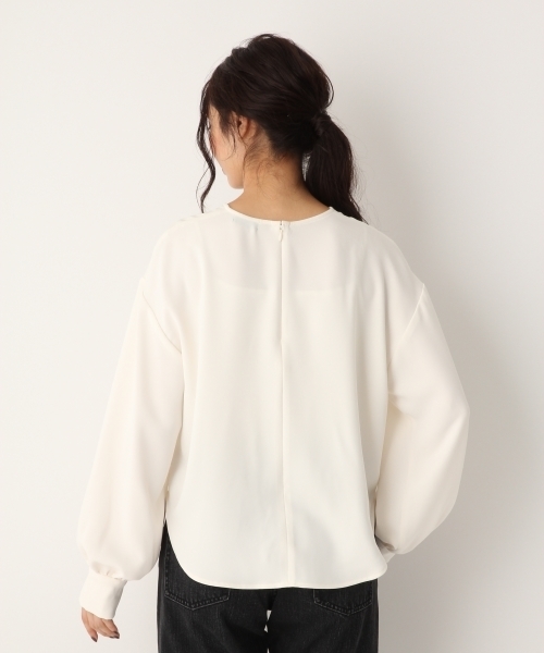 A part by（アパートバイ）の「エステルWクロスパフソデブラウス 733409 （シャツ/ブラウス・レディース・ホワイト/ブラック・FREE）」の6枚目の写真