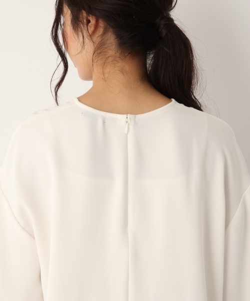 A part by（アパートバイ）の「エステルWクロスパフソデブラウス 733409 （シャツ/ブラウス・レディース・ホワイト/ブラック・FREE）」の11枚目の写真