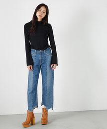 MOUSSY | RANDOM CUT WIDE STRAIGHT2(デニムパンツ)