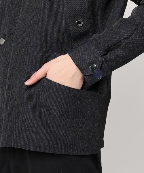 TATRAS ネイビー マウンテンパーカー TATRAS（タトラス）の「TATRAS デニムナイロンマウンテン