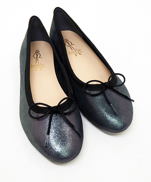 あしながおじさん（アシナガオジサン）の「〈あしながおじさん〉　バレエシューズ（バレエシューズ・レディース・ブラック/ガンメタ/レッド/ブルー/プラチナム/アイボリー/クリアブラック/ワインレッド・24.0cm/22.5cm/23.0cm/24.5cm/23.5cm/25.0cm/22.0cm）」の10枚目の写真