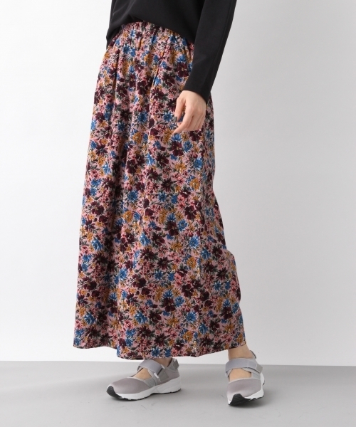 LEPSIM(レプシィム)の「コットンプリントガラスカーチョ 778571(その他パンツ・レディース・ネイビー/ピンク/ブラック・LARGE/MEDIUM)」の1枚目の写真