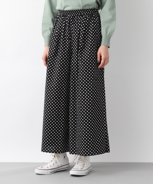 LEPSIM(レプシィム)の「コットンプリントガラスカーチョ 778571(その他パンツ・レディース・ネイビー/ピンク/ブラック・LARGE/MEDIUM)」の2枚目の写真