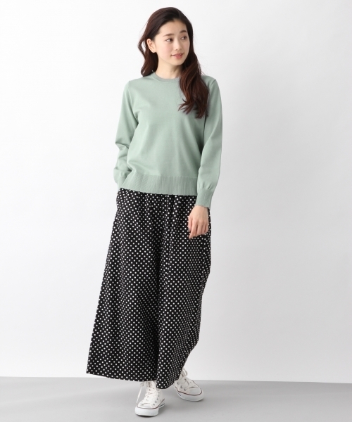 LEPSIM(レプシィム)の「コットンプリントガラスカーチョ 778571(その他パンツ・レディース・ネイビー/ピンク/ブラック・LARGE/MEDIUM)」の9枚目の写真