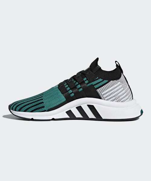 adidas（アディダス）の「オリジナルス エキップメント・サポート [EQT SUPPORT MID ADV PK]（スニーカー・メンズ・ブラック×グリーン・22.5cm/23.0cm/23.5cm/24.0cm/24.5cm/25.5cm/27.5cm/28.5cm/29.5cm/30.0cm/26.0cm/28.0cm/29.0cm/26.5cm/27.0cm/22.0cm/25.0cm/30.5cm/31cm）」の6枚目の写真