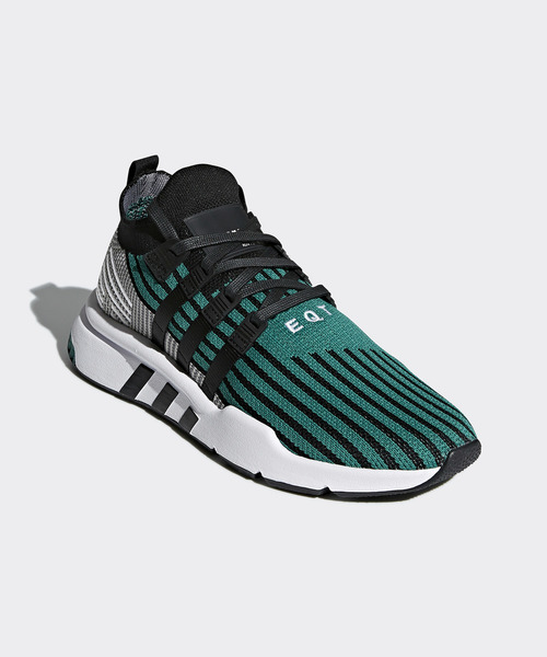 adidas（アディダス）の「オリジナルス エキップメント・サポート [EQT SUPPORT MID ADV PK]（スニーカー・メンズ・ブラック×グリーン・22.5cm/23.0cm/23.5cm/24.0cm/24.5cm/25.5cm/27.5cm/28.5cm/29.5cm/30.0cm/26.0cm/28.0cm/29.0cm/26.5cm/27.0cm/22.0cm/25.0cm/30.5cm/31cm）」の7枚目の写真